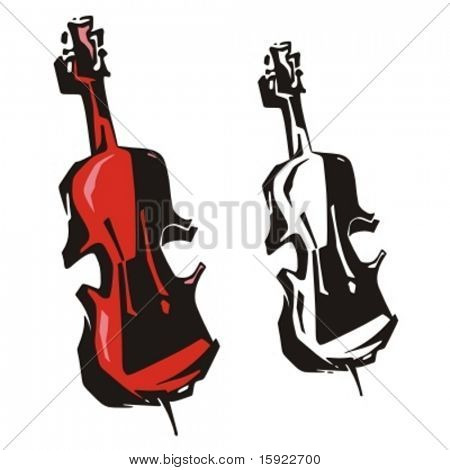 Musik Instrument serien. Vektor illustration af tunning cello.