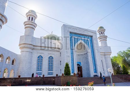 Entrance To Almaty Central Mosque, Kazakhstan