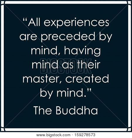 Buddha quote. Life inspirational buddhist quotation box vector frame with text