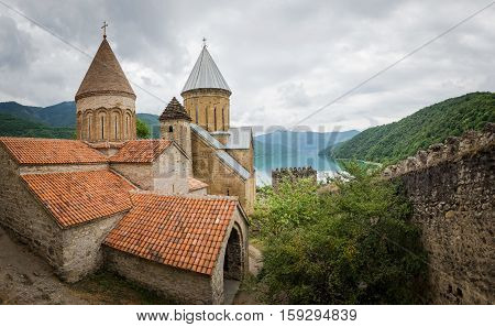 Ananuri, Castle Complex On The Aragvi River In Georgia