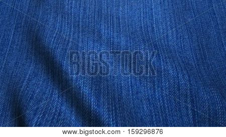 Realistic HD jeans cloth waving in the wind. 