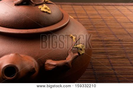 Brown Chinese Teapot