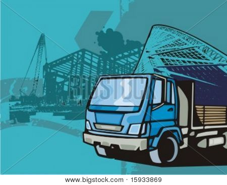 建設トラック バック グラウンド シリーズ。カントーもはるかに多くこのシリーズの私のポートフォリオをチェックします。