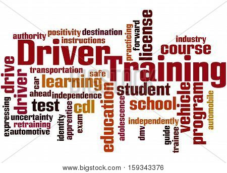 Driver Training, Word Cloud Concept