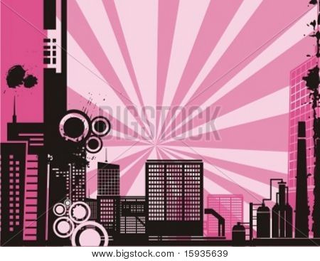Sunrise panoráma silueta pozadí série. Zkontrolovat své portfolio o mnohem víc této série jako w