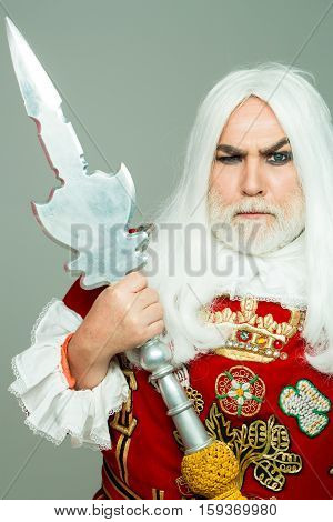 Frown Senior Man Beefeater