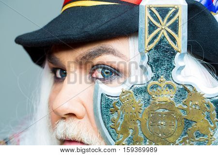 Senior Man Bearded Beefeater