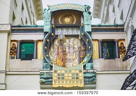 Ankeruhr (anker Clock), Famous Astronomical Clock In Vienna