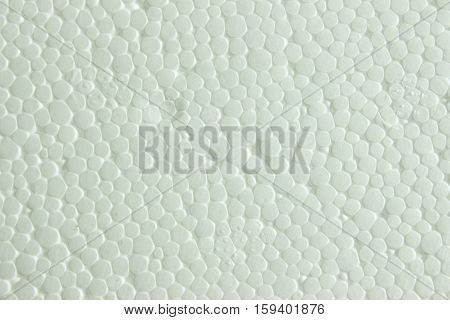 Polystyrene foam texture. background from the white surface of foam plastic