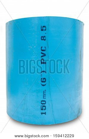 PVC pipe on isolated on white background