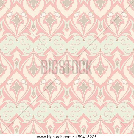 Decorative ornamental seamless pattern in eastern style