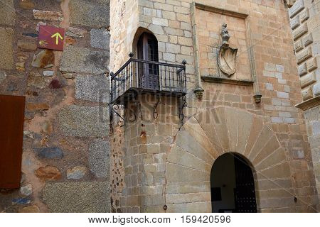 Carvajal Tower in Caceres at Extremadura of Spain