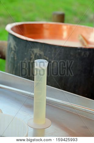 Plastic Tube With Rennet For The Production Of Cheese