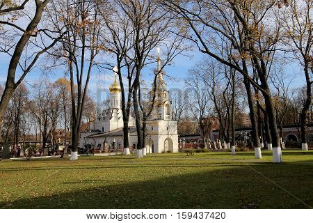 Donskoy Monastery. Medieval Russian Churches On The Territory -- Monastery Was Established In 1591 A