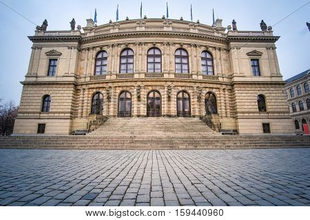 Rudolfinum music hall and art gallery in Prague.