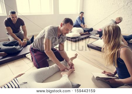 Health Wellness Massage Training Concept
