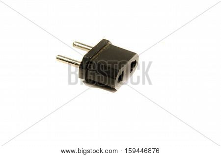 Adapter for the european socket isolated on white