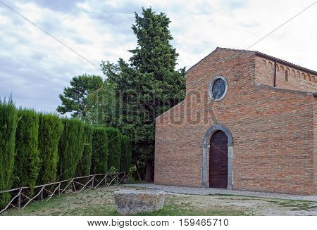 Italy Moscufo the Benedectine abbey of Santa Maria del Lago (XII century)