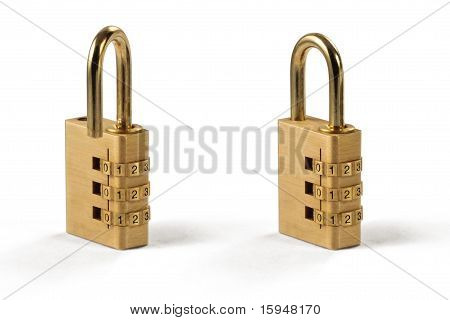 Cerradura de combinación - abierto y cerrado