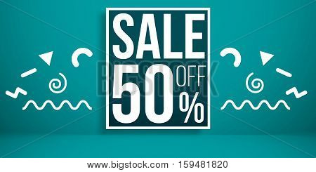 Big sale concept abstract colorful hipster background