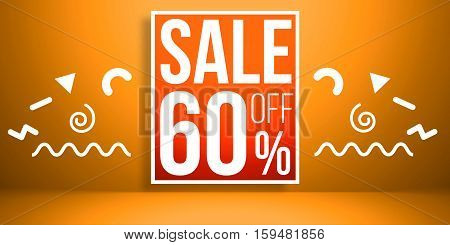Big sale concept abstract colorful hipster background