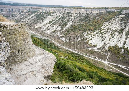 View from the top of Chufut-Kale. Bakhchisaray