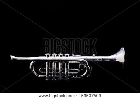 Silver Vintage Toy Trumpet