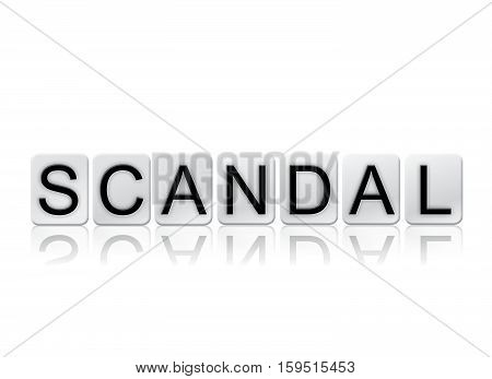 Scandal Isolated Tiled Letters Concept And Theme