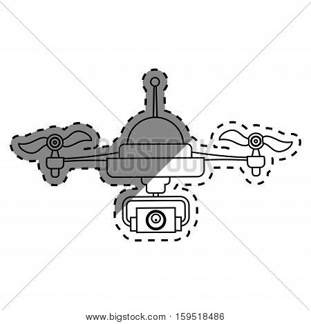 Drone robot technology icon vector illustration graphic design