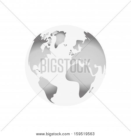 Earth world planet icon vector illustration graphic design
