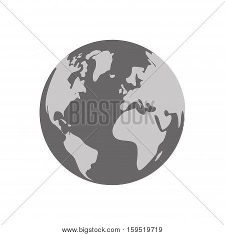 Earth world planet icon vector illustration graphic design