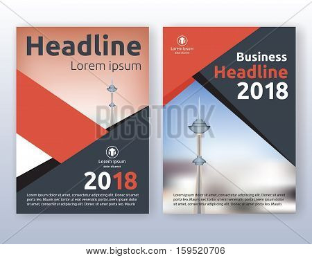 Multipurpose corporate business flyer layout design. Suitable for flyer brochure book cover and annual report. Red and black color scheme in A4 size layout template background with bleeds.