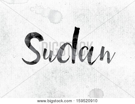 Sudan Concept Painted In Ink