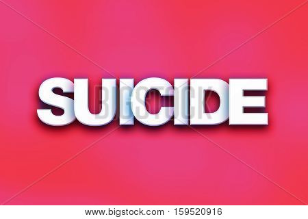 Suicide Concept Colorful Word Art