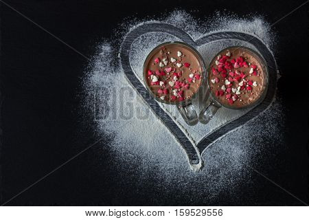 Delicious Vanilla And Chocolate Pannacotta