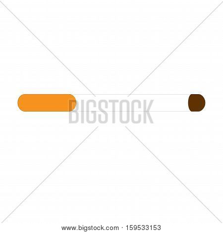 Cigarette isolated vector icon smoke habit sign