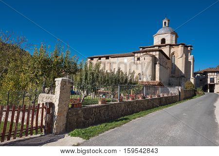 Valpuesta ancient monastery origin of the spanish lenguage. Burgos Spain.