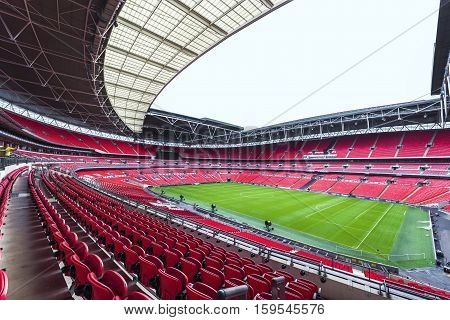 LONDON,THE UK-MAY 2016: view on the modern arena of Wembley