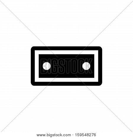 Tape Icon. Flat illustration isolated vector sign symbol