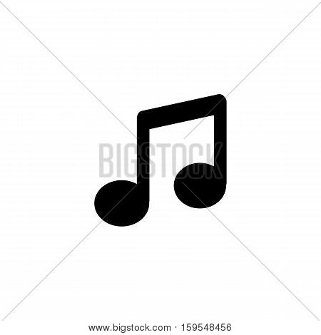 Music notes Icon. Flat illustration isolated vector sign symbol