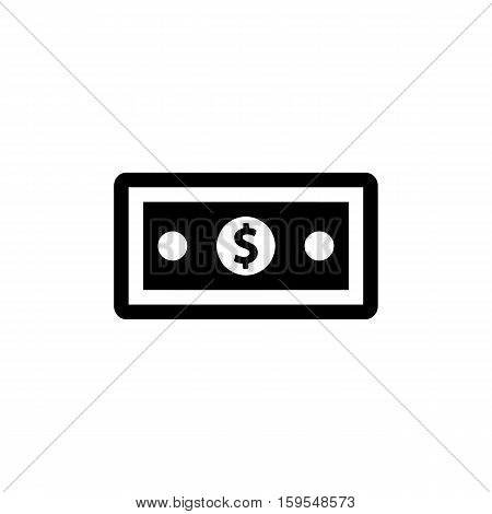 Money Icon. Flat illustration isolated vector sign symbol
