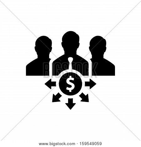 Investor Icon. Flat illustration isolated vector sign symbol