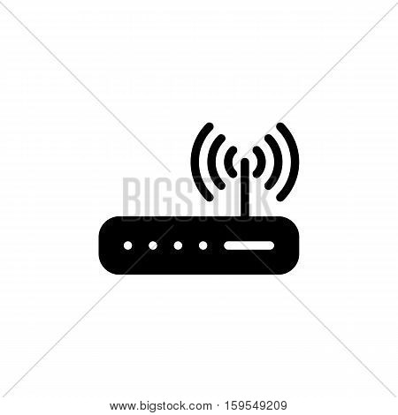 Router Icon. Flat illustration isolated vector sign symbol