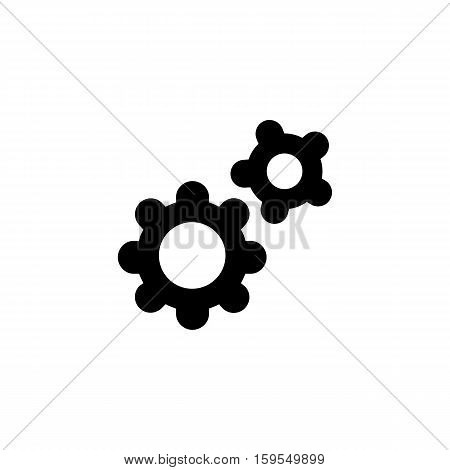 Setting Icon. Flat illustration isolated vector sign symbol