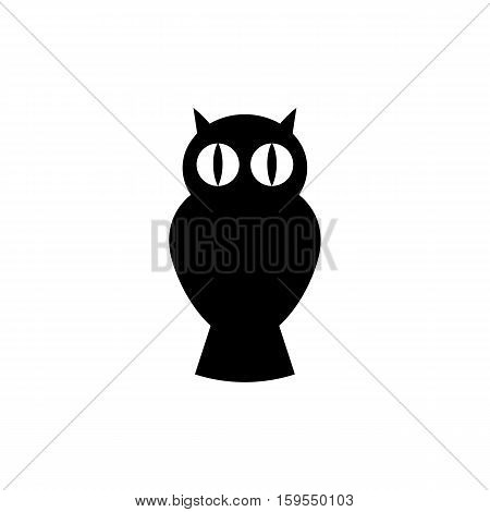 Owl Icon. Flat illustration isolated vector sign symbol
