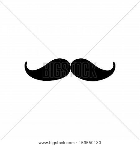 Mustache Icon. Flat illustration isolated vector sign symbol