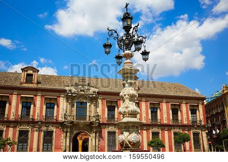 Seville Palacio Arzobispal of Sevilla Andalusia Spain exterior image shot from public floor