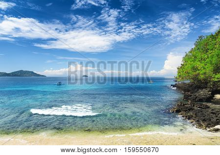 Tropical Beach. Padangbai, Bali, Indonesia