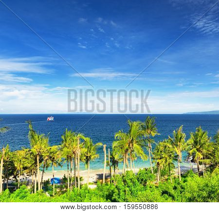 Tropical Beach. Padangbai, Bali, Indonesia