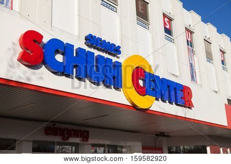 HANNOVER / GERMANY - NOVEMBER 27 2016: Siemes Schuhcenter ( shoe center ) store. Siemes Schuhcenter GmbH & Co KG based in Moenchengladbach is a family-run company in the shoe trade.